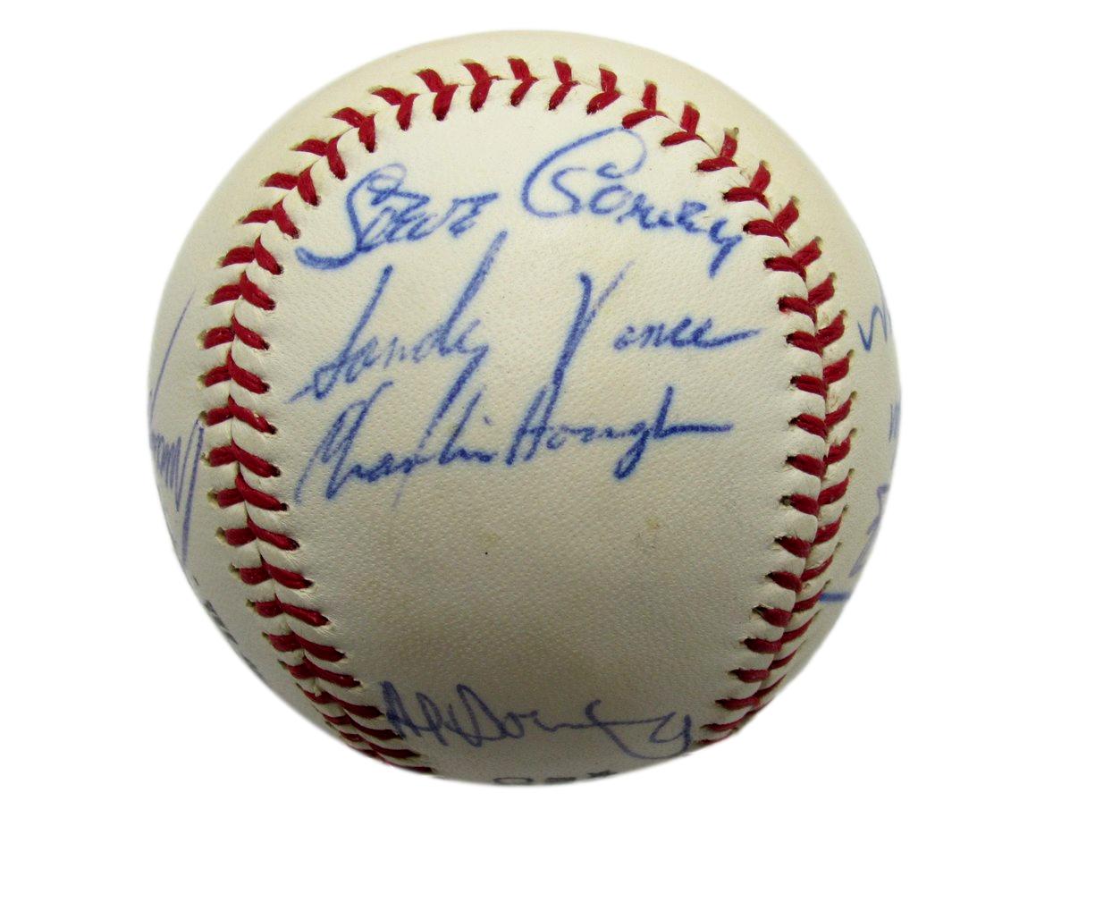 1971 Dodgers Team Signed by 16 ONL Baseball Garvey Wills Osteen Mota 198257