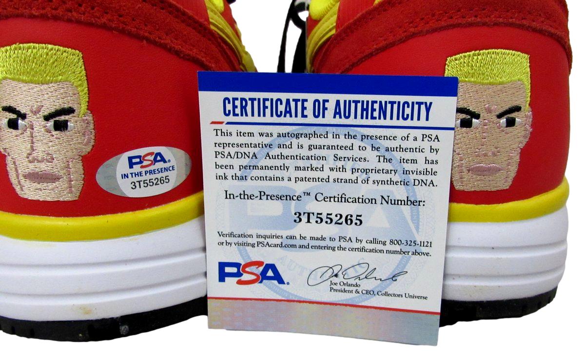 Dolph Lundgren Signed/Auto Pair of Rocky/Drago Sneakers Size 9 PSA/DNA 198692