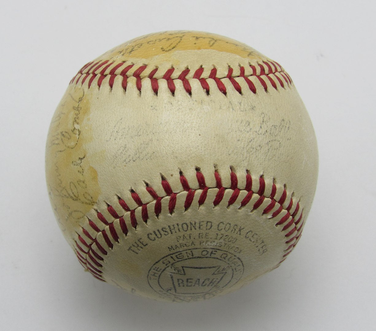 1942 New York Yankees Team Signed by (26) OAL Baseball Rizzuto DiMaggio 196288