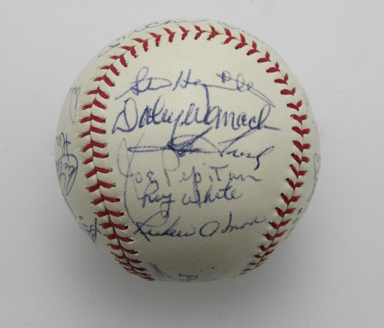 1968 Yankees Team Signed by (21) Pro League Baseball Mickey Mantle 196286