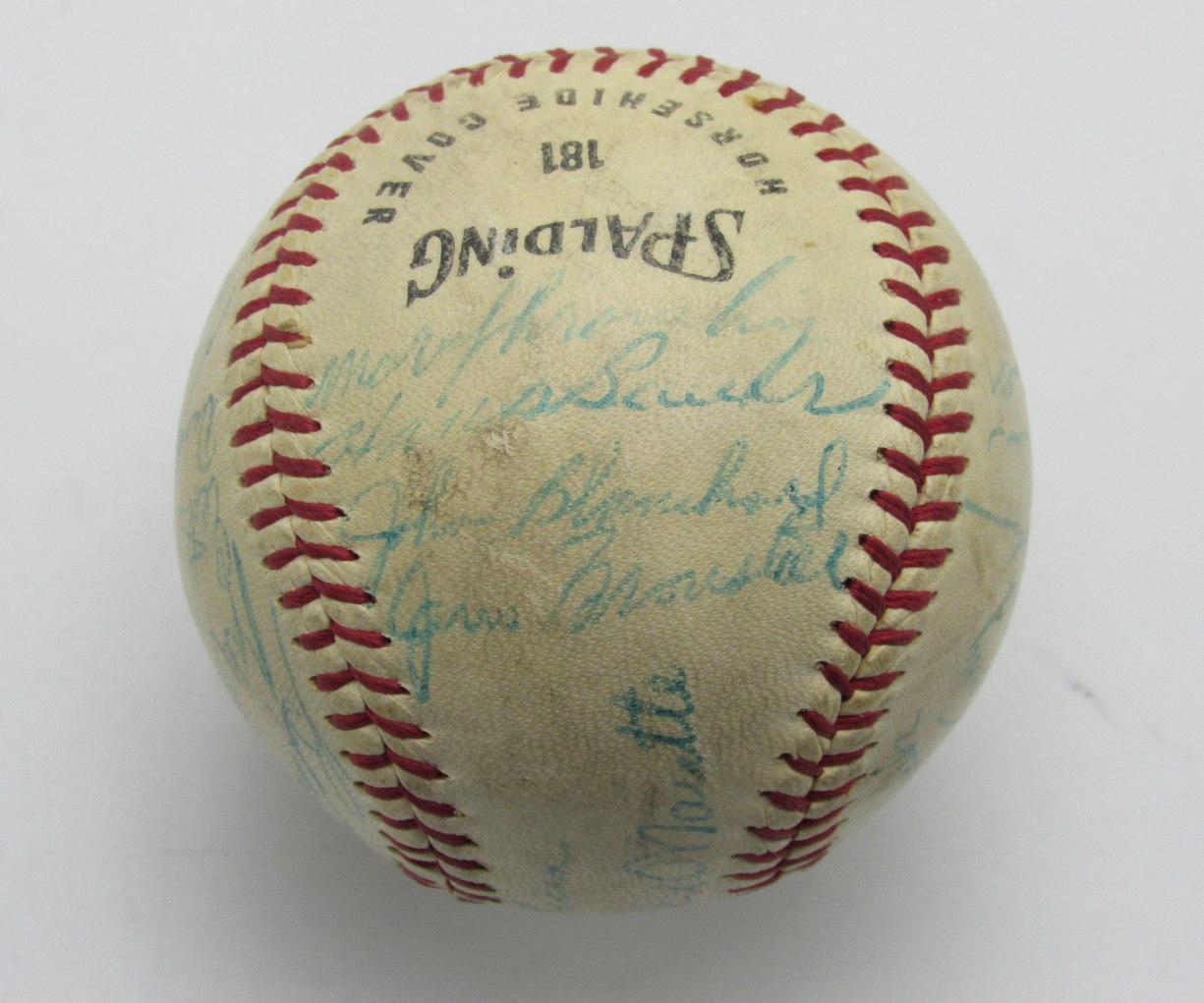 1959 Yankees Team Signed by (23) Tri-County League Baseball Mickey Mantle 196291
