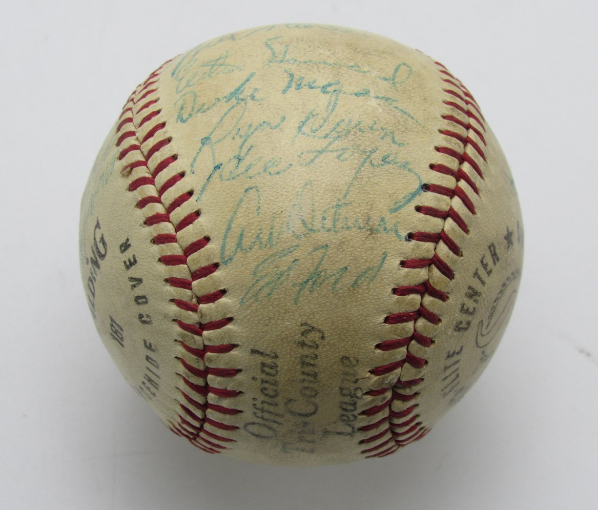 1959 Yankees Team Signed by (23) Tri-County League Baseball Mickey Mantle 196291