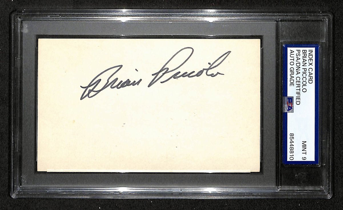 Brian Piccolo Chicago Bears Signed/Auto 3x5 Index Card PSA/DNA MINT-9 198699