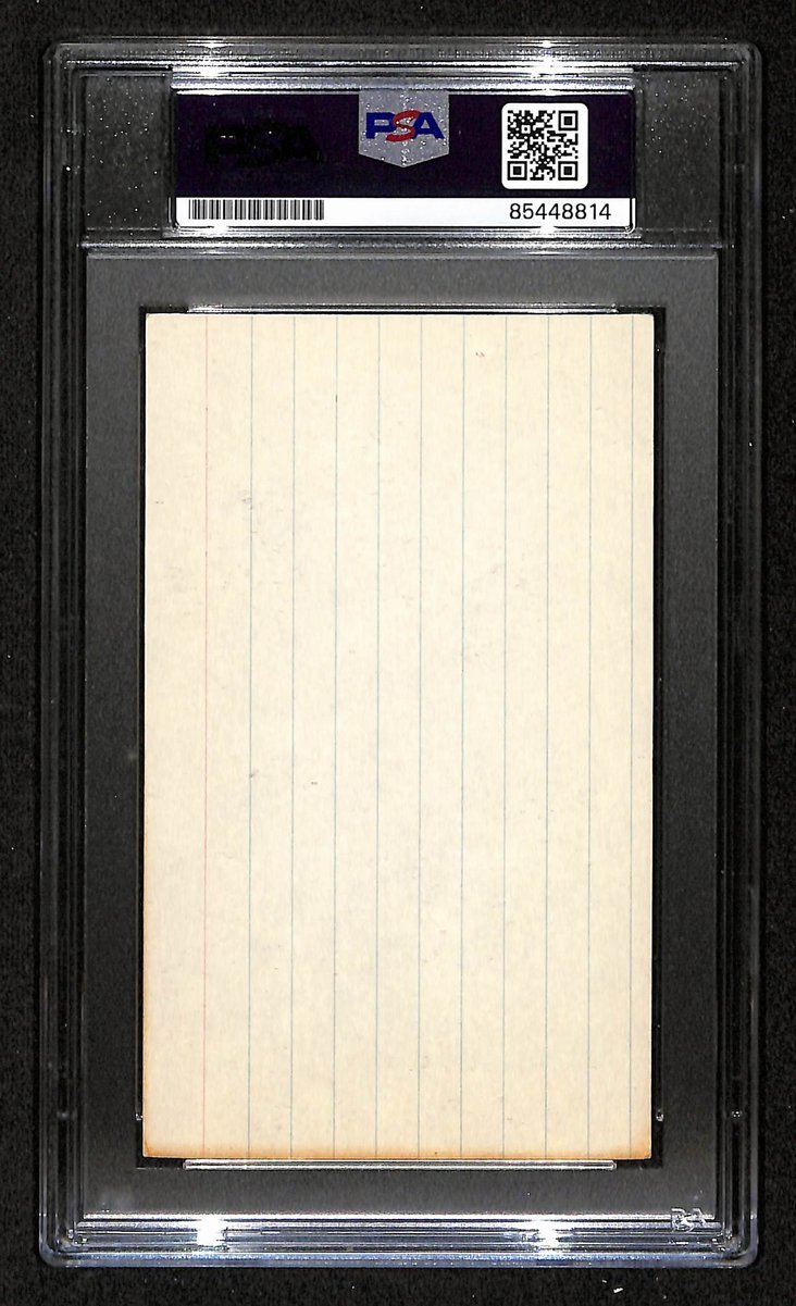 Brian Piccolo Chicago Bears Signed/Auto 3x5 Index Card PSA/DNA MINT-9 198700