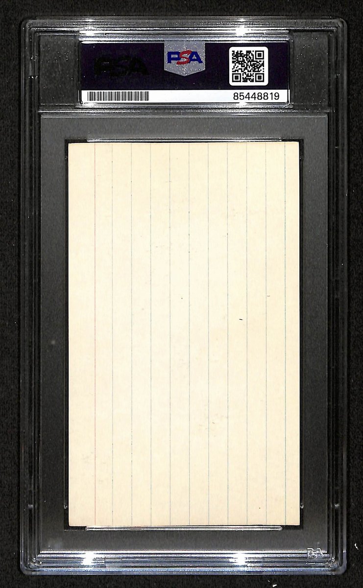 Gil Hodges HOF Dodgers Signed/Auto 3x5 Index Card PSA/DNA GEM MINT-10 198702