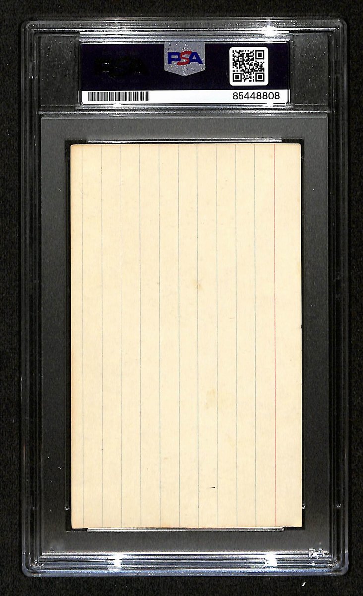 Vince Lombardi Packers Signed/Auto 3x5 Index Card PSA/DNA GEM MINT-10 198706