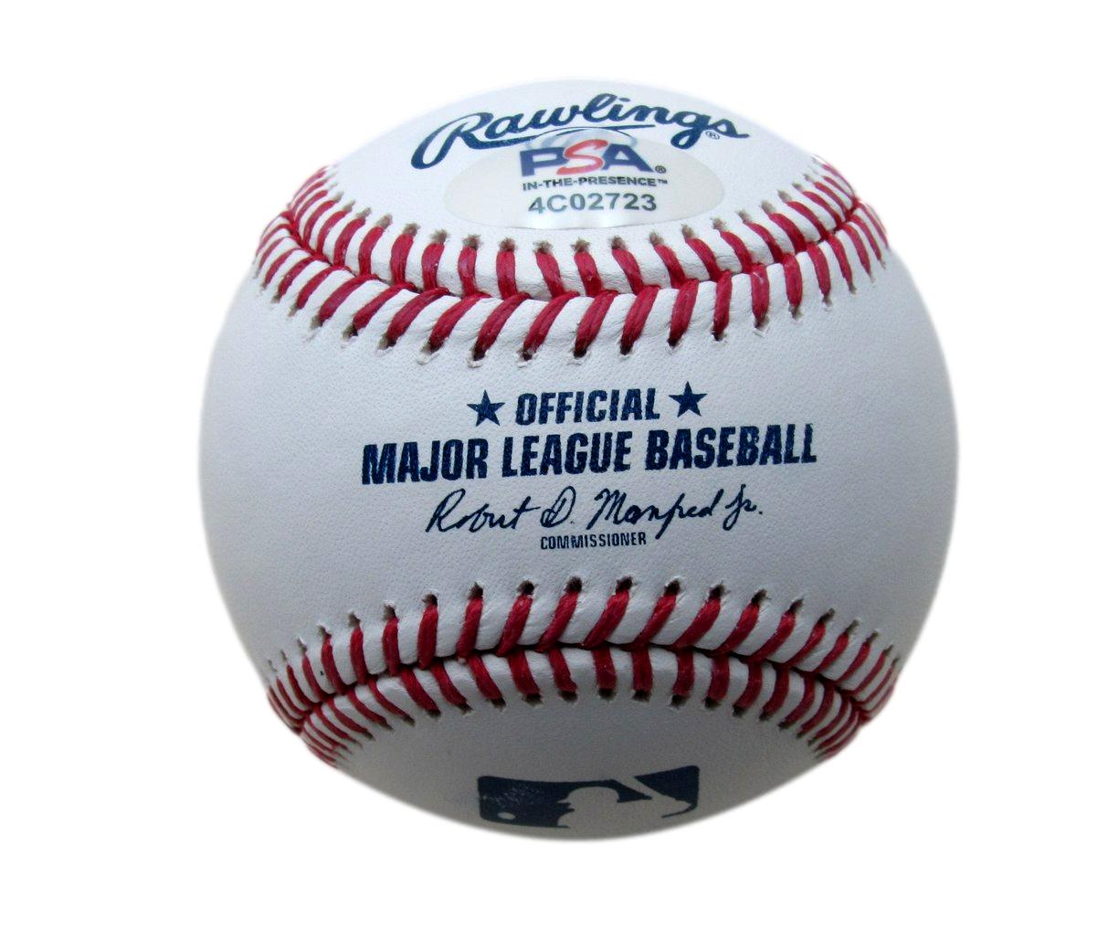 Nolan Ryan HOF Signed/Autographed OML Baseball Astros Rangers PSA/DNA 198341