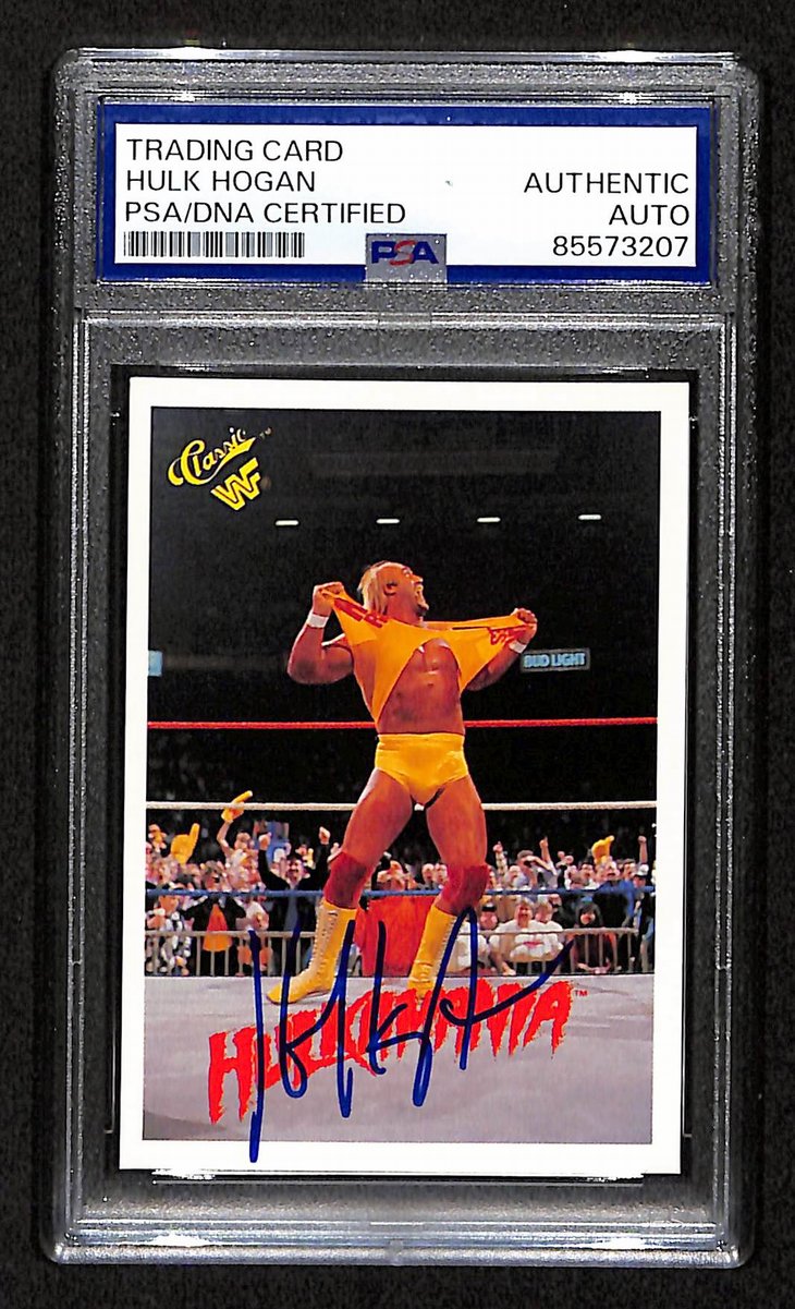 Hulk Hogan Signed/Autographed 1990 Classic Hulkamania Card #90 PSA/DNA 198778