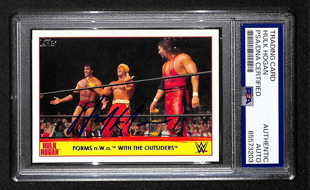 Hulk Hogan Signed/Autographed 2015 TOPPS N.W.O. Card #20 PSA/DNA 198783