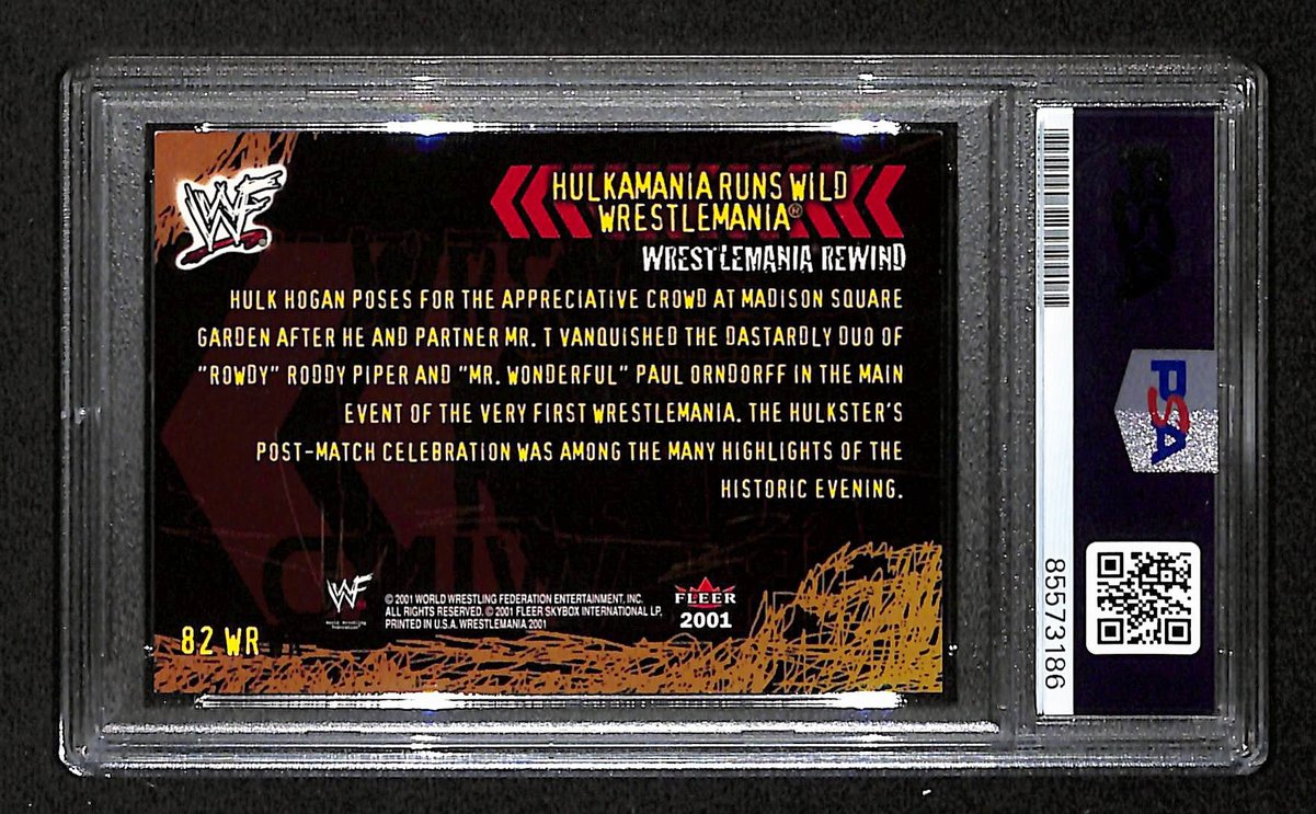 Hulk Hogan Signed/Autographed 2001 Fleer WWF Card #82 WR PSA/DNA 198788