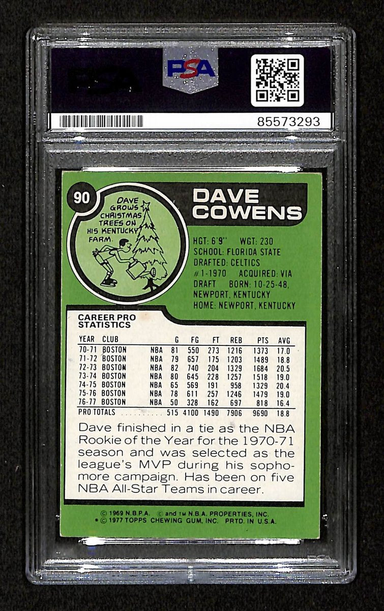 Dave Cowens HOF Signed/Inscribed On Card 1977 TOPPS Card #90 PSA/DNA 198741