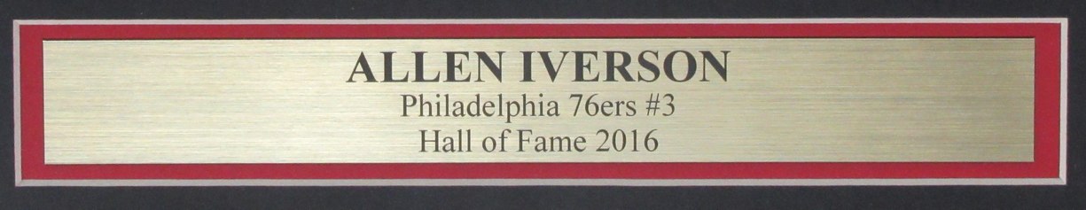 Allen Iverson HOF Signed/Auto 16x20 Photo with Jordan 76ers Framed JSA 198336