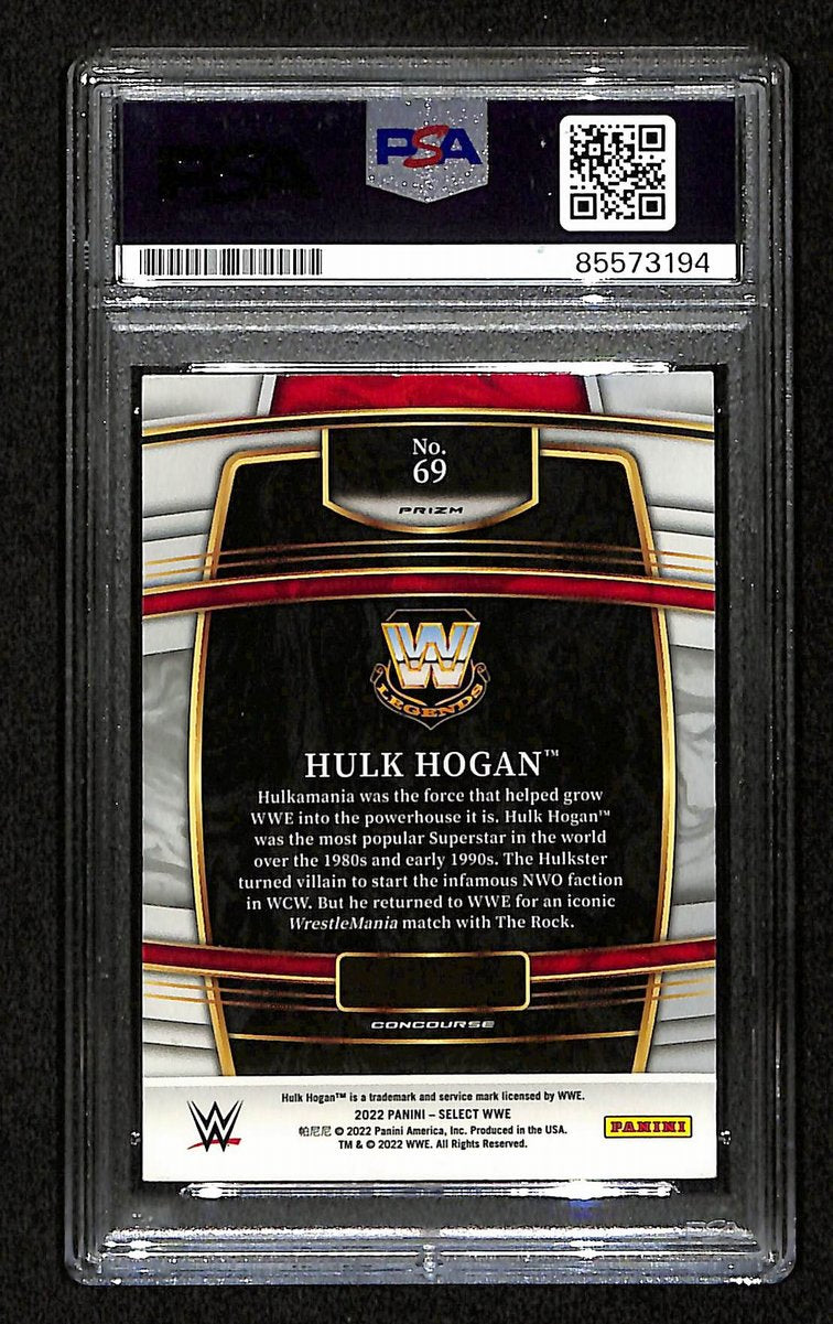 Hulk Hogan Signed/Autographed On Card 2022 Panini Select Card #69 PSA/DNA 198802