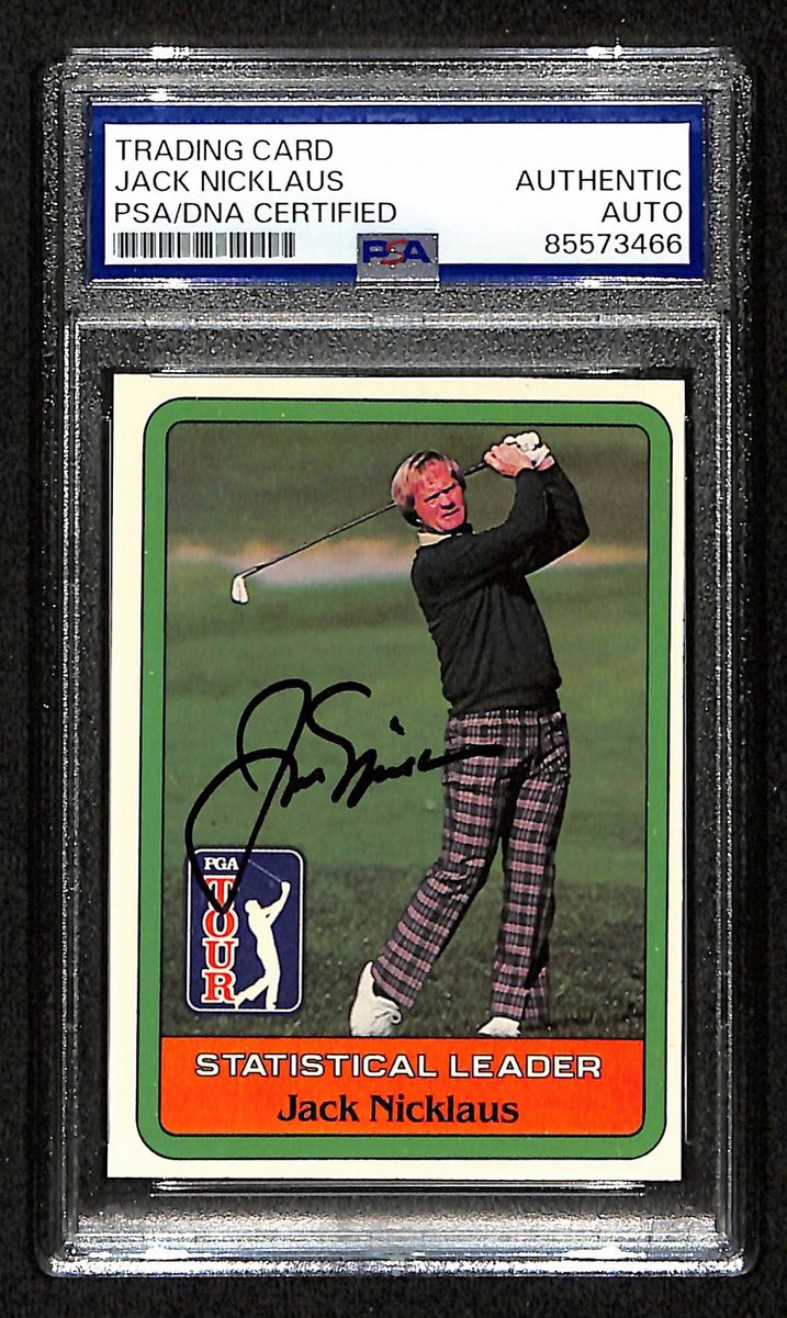 Jack Nicklaus Signed/Autographed On Card 1981 Donruss Rookie Card PSA/DNA 198814