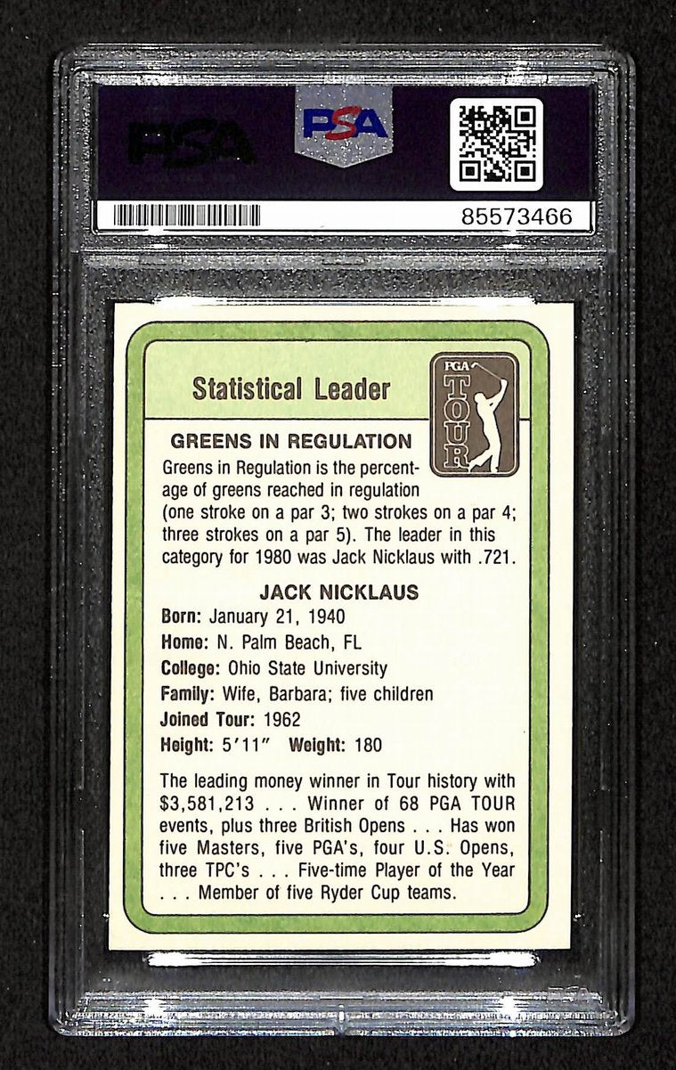 Jack Nicklaus Signed/Autographed On Card 1981 Donruss Rookie Card PSA/DNA 198814