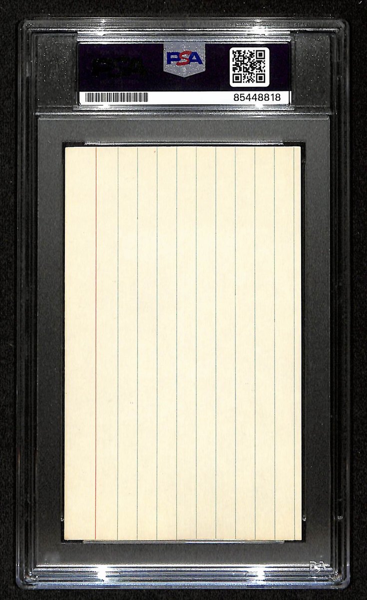Roger Maris Signed/Autographed 3x5 Index Card New York Yankees PSA/DNA 198814