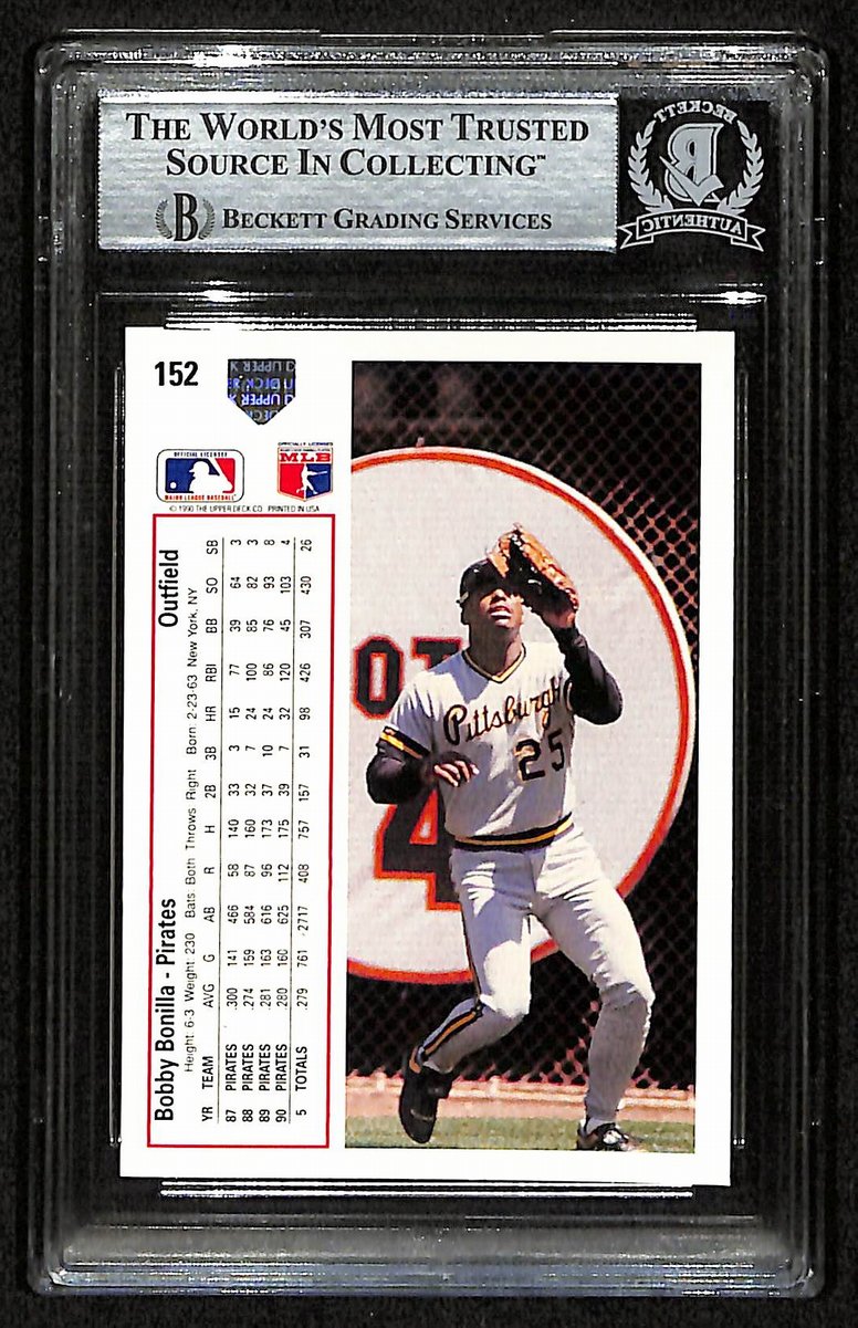 Bobby Bonilla Signed/Auto On Card 1991 Upper Deck Card #152 BAS/Beckett 197131