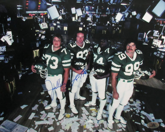 Joe Klecko/Marty Lyons Dual-Signed 16x20 New York Sack Exchange Photo MAB 198327