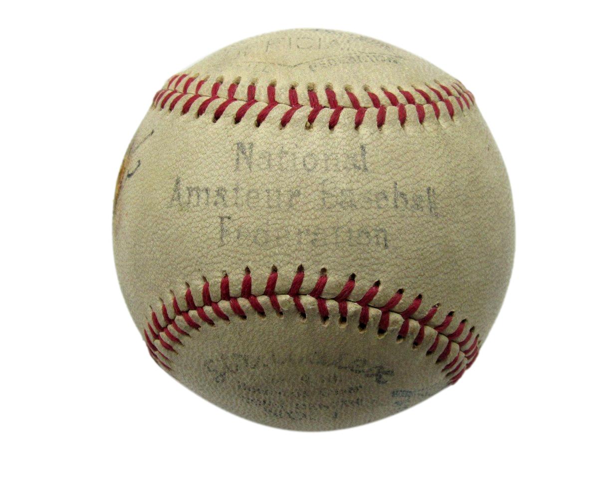 Babe Ruth (2) / Ty Cobb / Tris Speaker Signed/Auto Official Baseball PSA 198535
