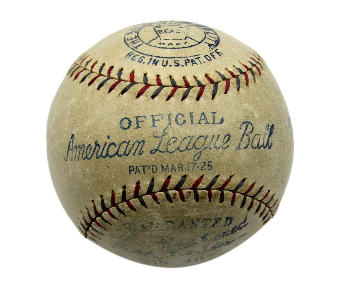 Babe Ruth/Eddie Collins/Zack Wheat/Ty Cobb Signed/Auto OAL Baseball JSA 198536