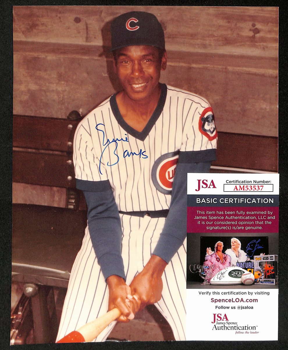 Ernie Banks HOF Signed/Autographed 8x10 Photo Chicago Cubs JSA 198828