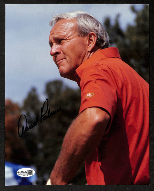 Arnold Palmer Signed/Inscribed 8x10 Photo PGA Masters Champ JSA 198834