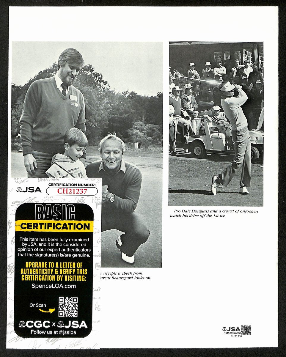 Arnold Palmer Signed/Auto 8x10 1986 Union Mutual Magazine Photo JSA 198838