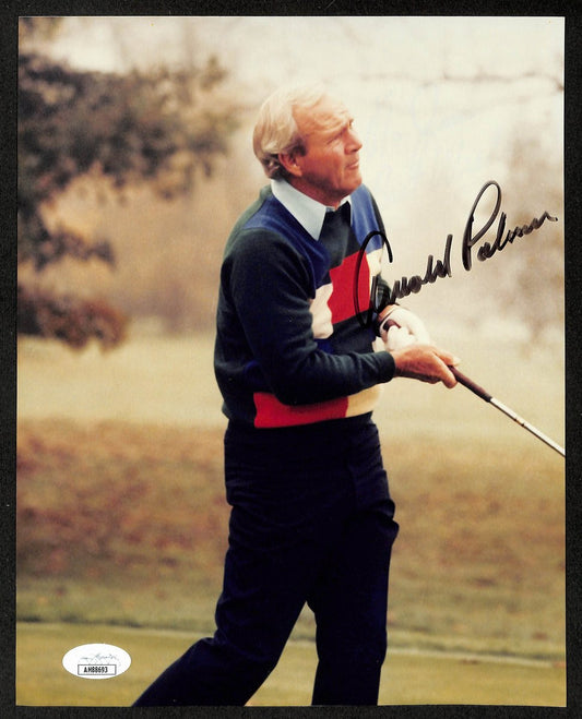 Arnold Palmer Signed/Autographed 8x10 Photo PGA Masters Champ JSA 198840
