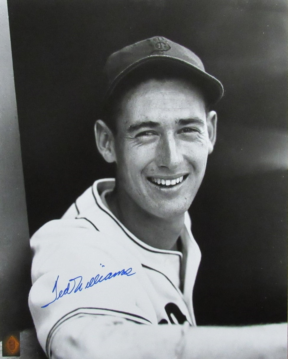 Ted Williams HOF Signed/Autographed 16x20 B/W Photo Boston Red Sox TWF 198508