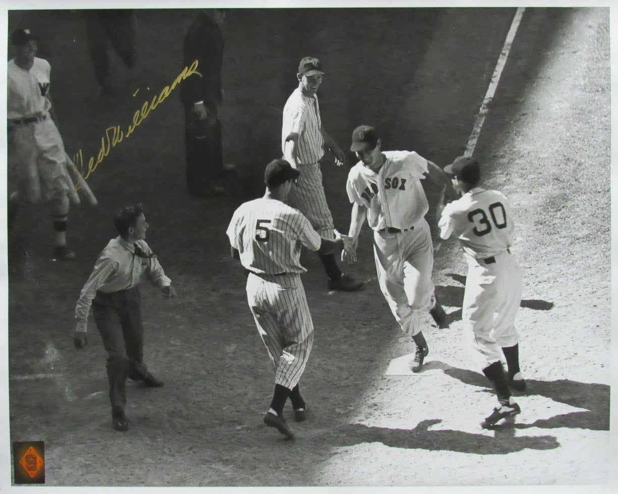 Ted Williams HOF Signed/Autographed 16x20 B/W Photo Boston Red Sox TWF 198515