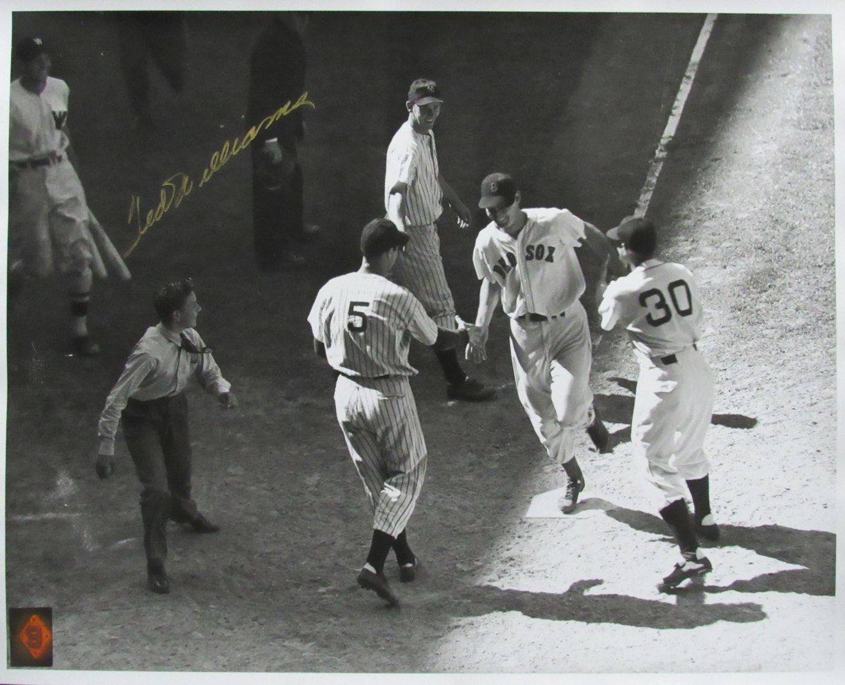 Ted Williams HOF Signed/Autographed 16x20 B/W Photo Boston Red Sox TWF 198516