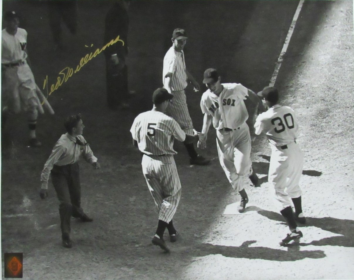 Ted Williams HOF Signed/Autographed 16x20 B/W Photo Boston Red Sox TWF 198517