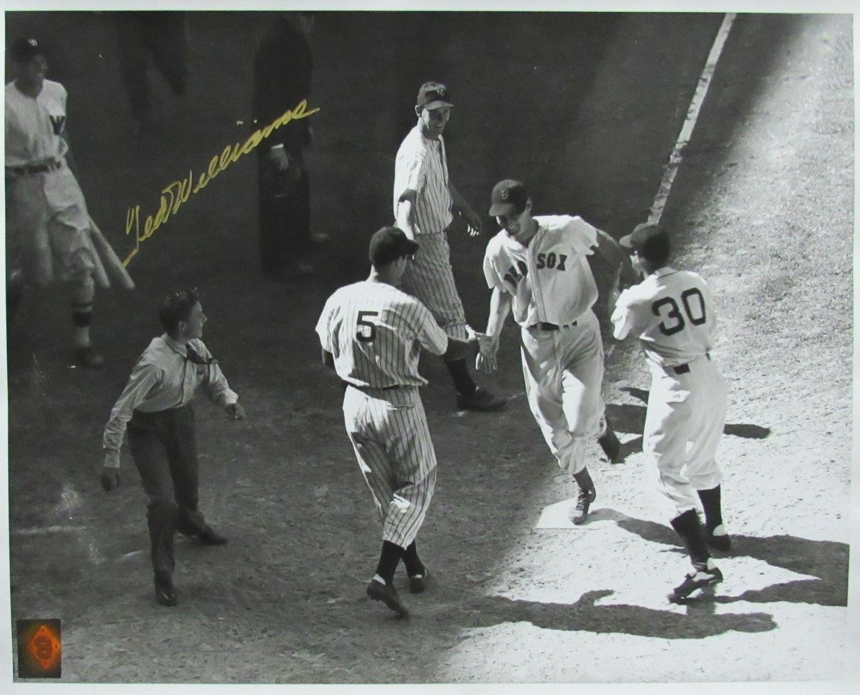 Ted Williams HOF Signed/Autographed 16x20 B/W Photo Boston Red Sox TWF 198518