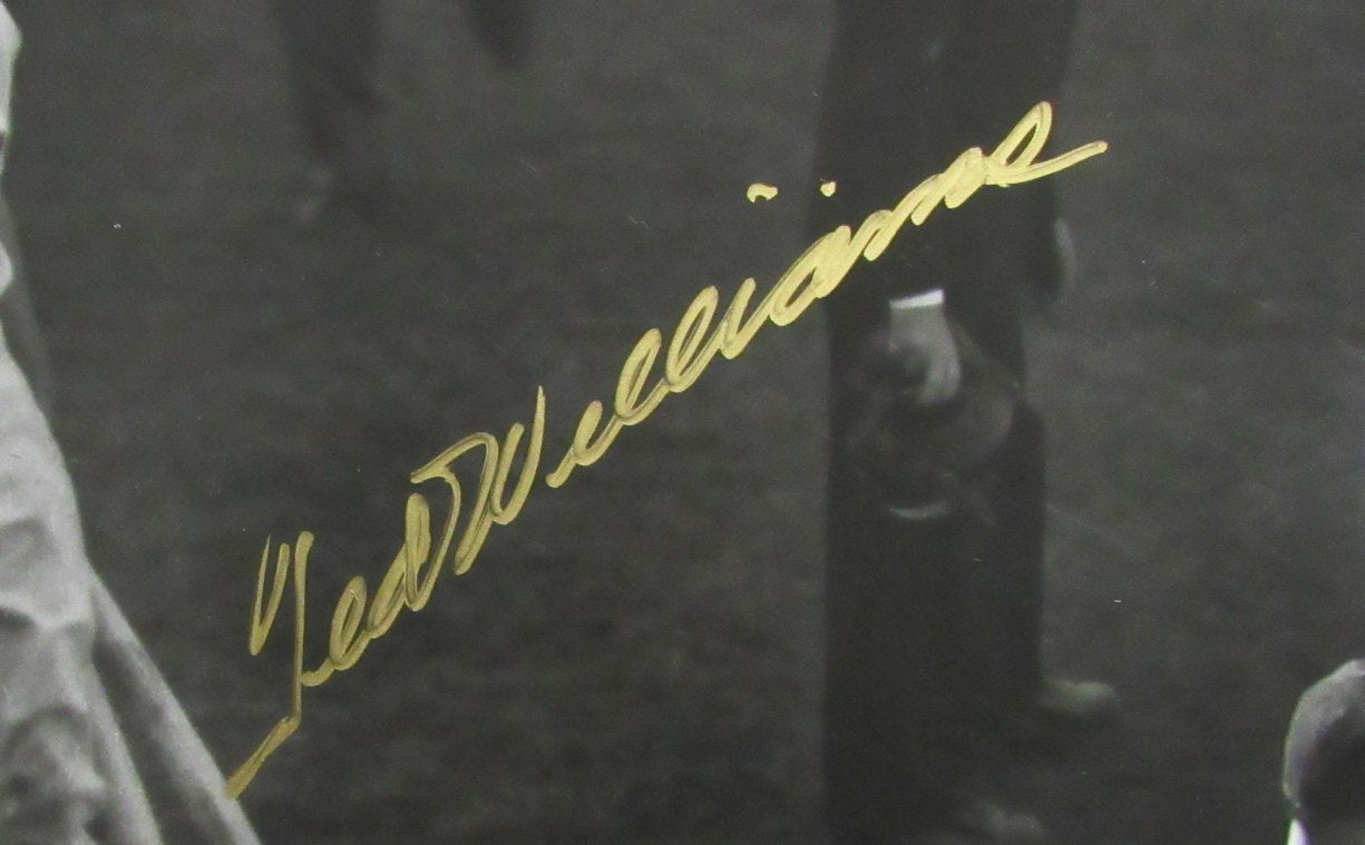 Ted Williams HOF Signed/Autographed 16x20 B/W Photo Boston Red Sox TWF 198518