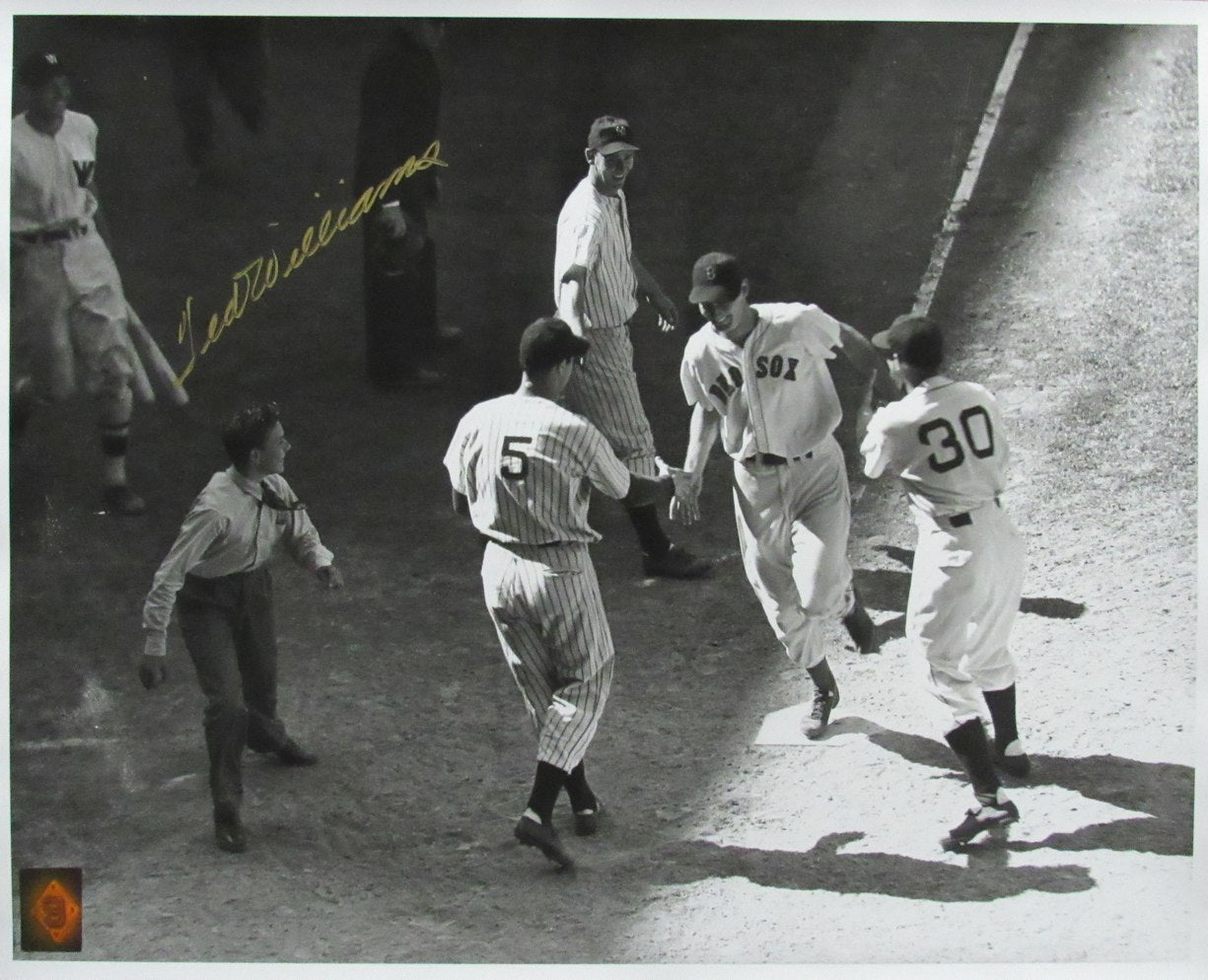 Ted Williams HOF Signed/Autographed 16x20 B/W Photo Boston Red Sox TWF 198519