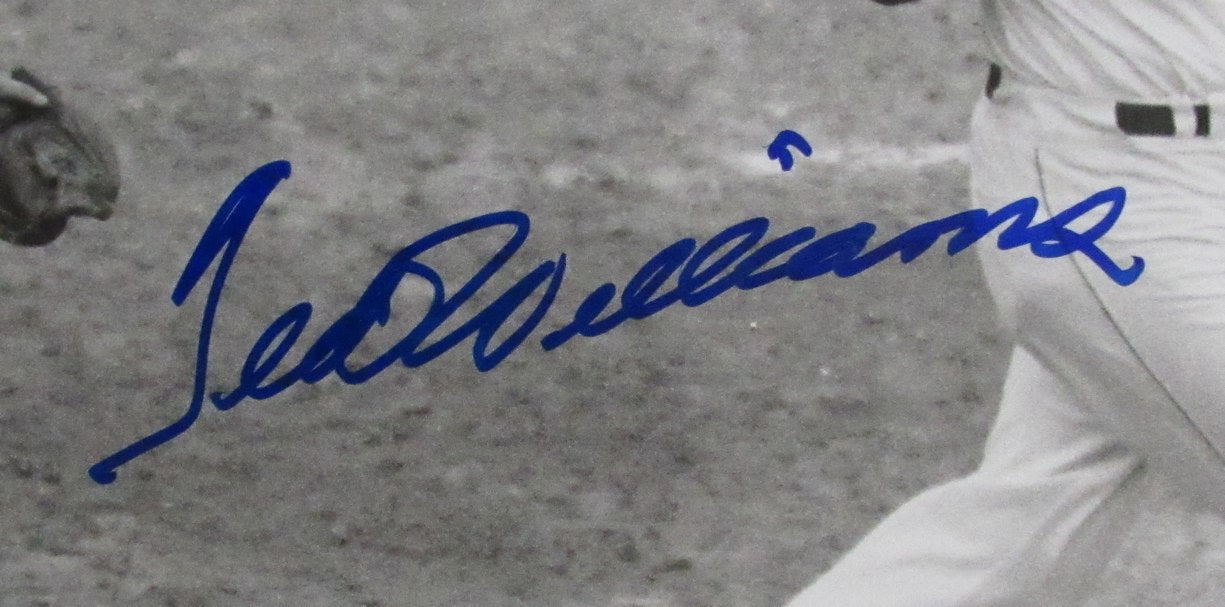 Ted Williams HOF Signed/Autographed 16x20 B/W Photo Boston Red Sox TWF 198522
