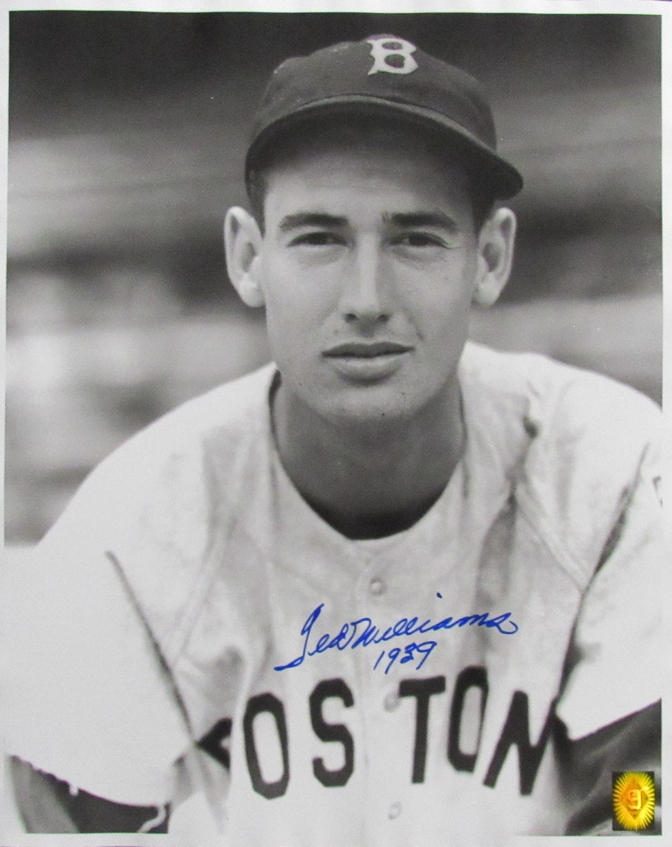 Ted Williams HOF Signed/Inscribed 16x20 B/W Photo Boston Red Sox TWF 198525