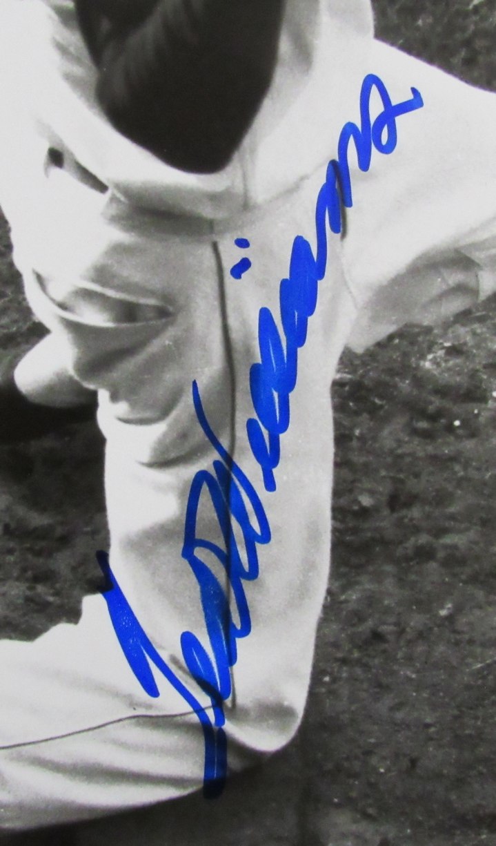 Ted Williams HOF Signed/Autographed 16x20 B/W Photo Boston Red Sox TWF 198532