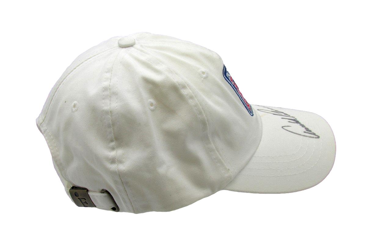 Arnold Palmer Signed/Autographed White PGA Tour Golf Hat JSA 198500