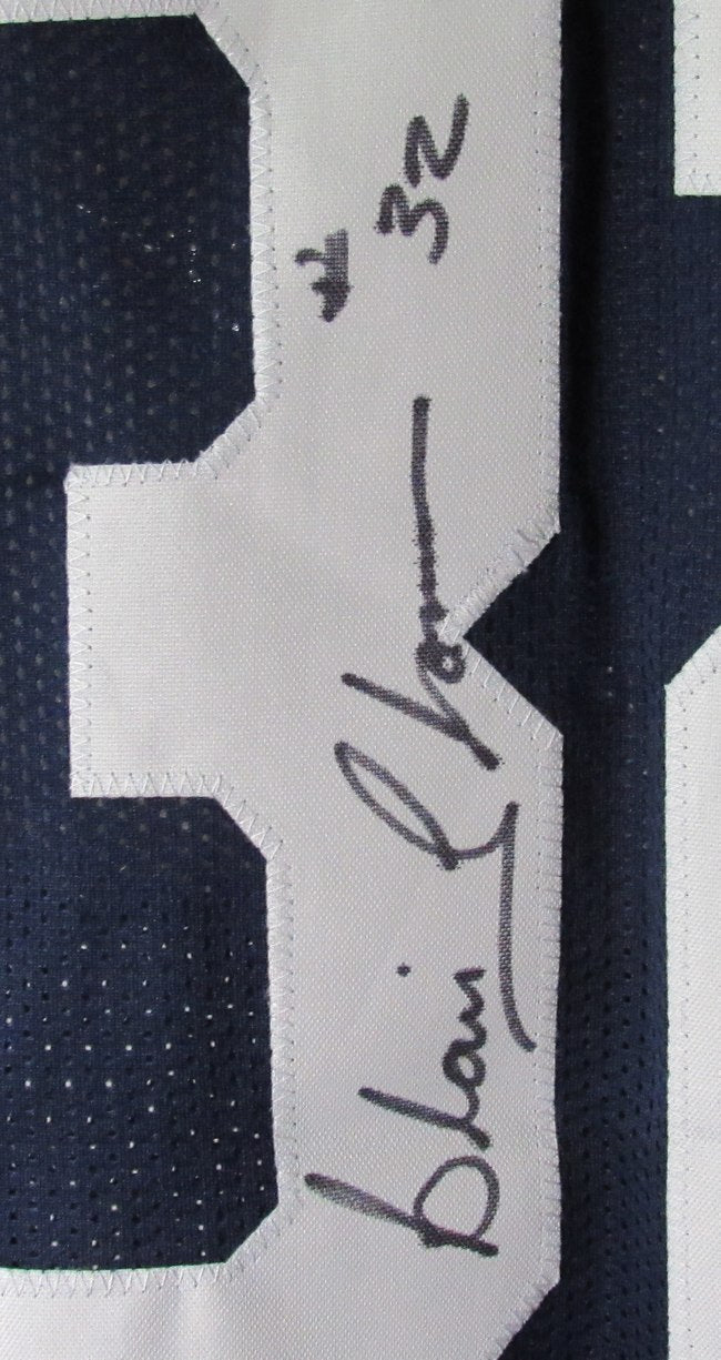 Roman Wilson Signed/Auto Blue Custom Football Jersey Michigan BAS/Beckett 198320