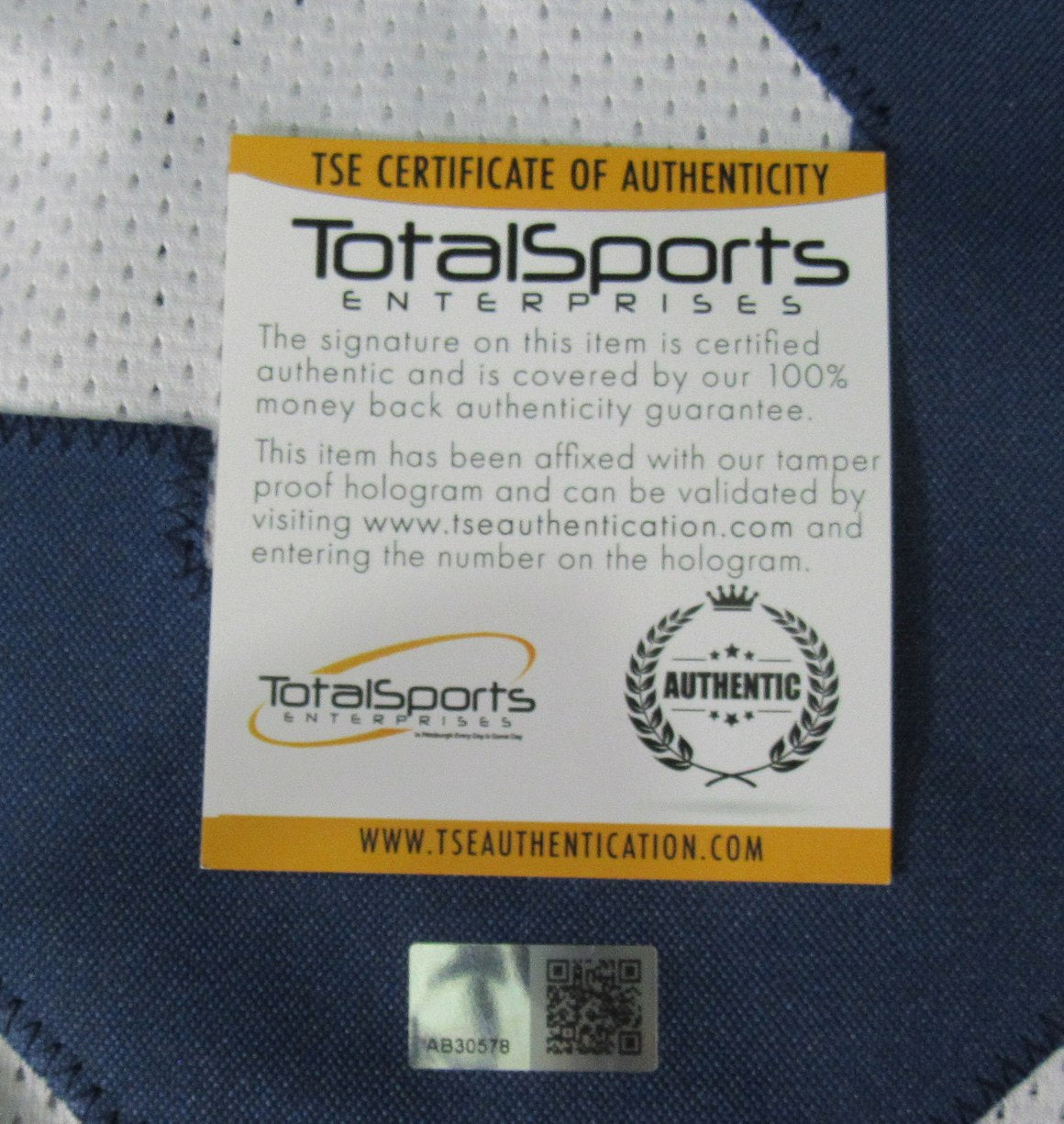 Jack Ham Signed/Autographed White Custom Football Jersey Penn State TSE 198314