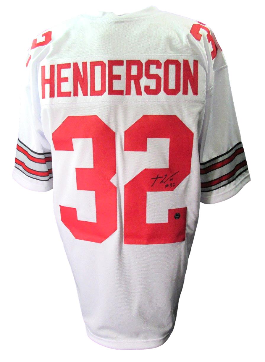 Treveyon Henderson Signed/Auto Custom Football Jersey Ohio State AI 198316