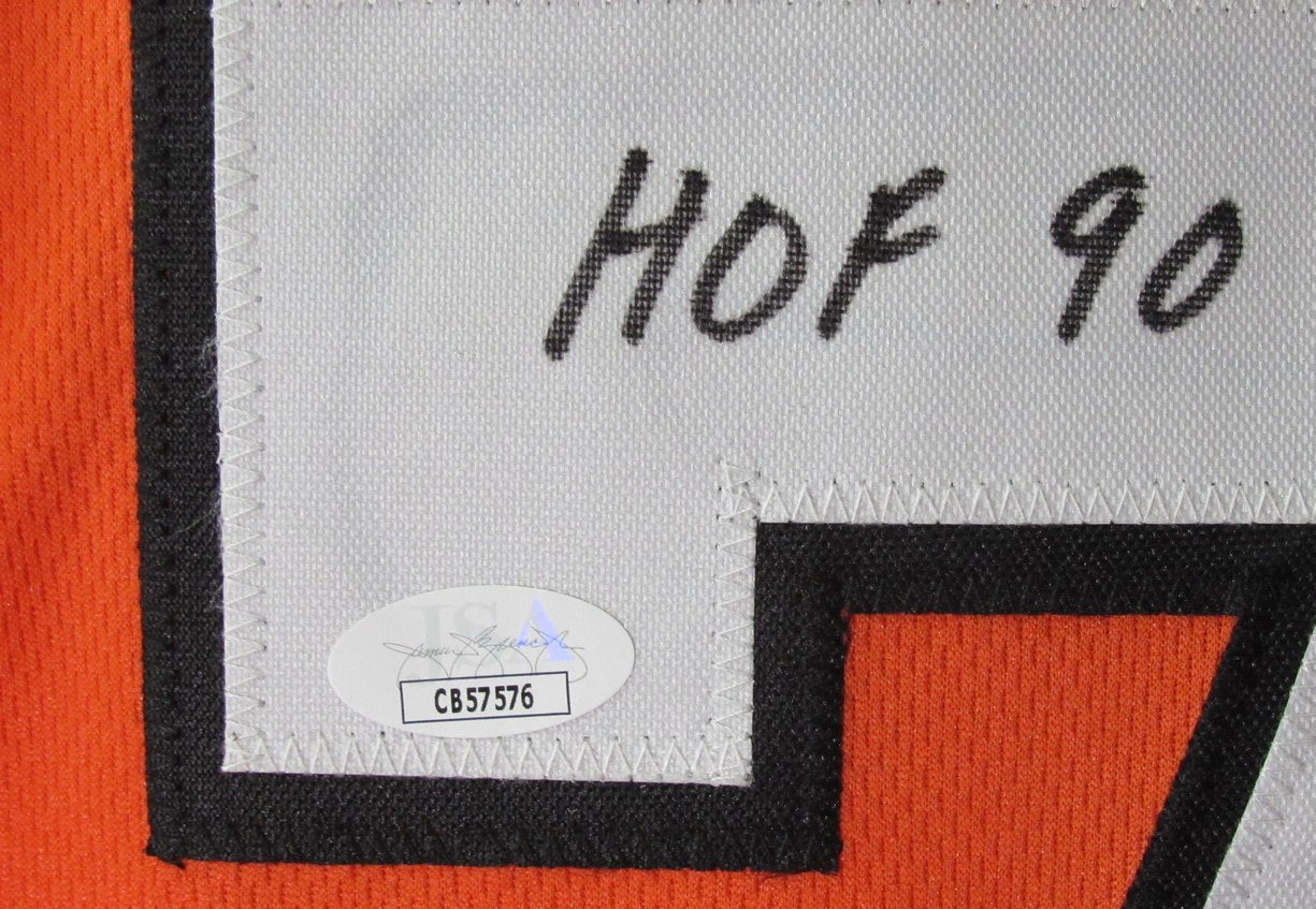 Bill Barber HOF Signed/Inscr Custom Hockey Jersey Philadelphia Flyers JSA 198317