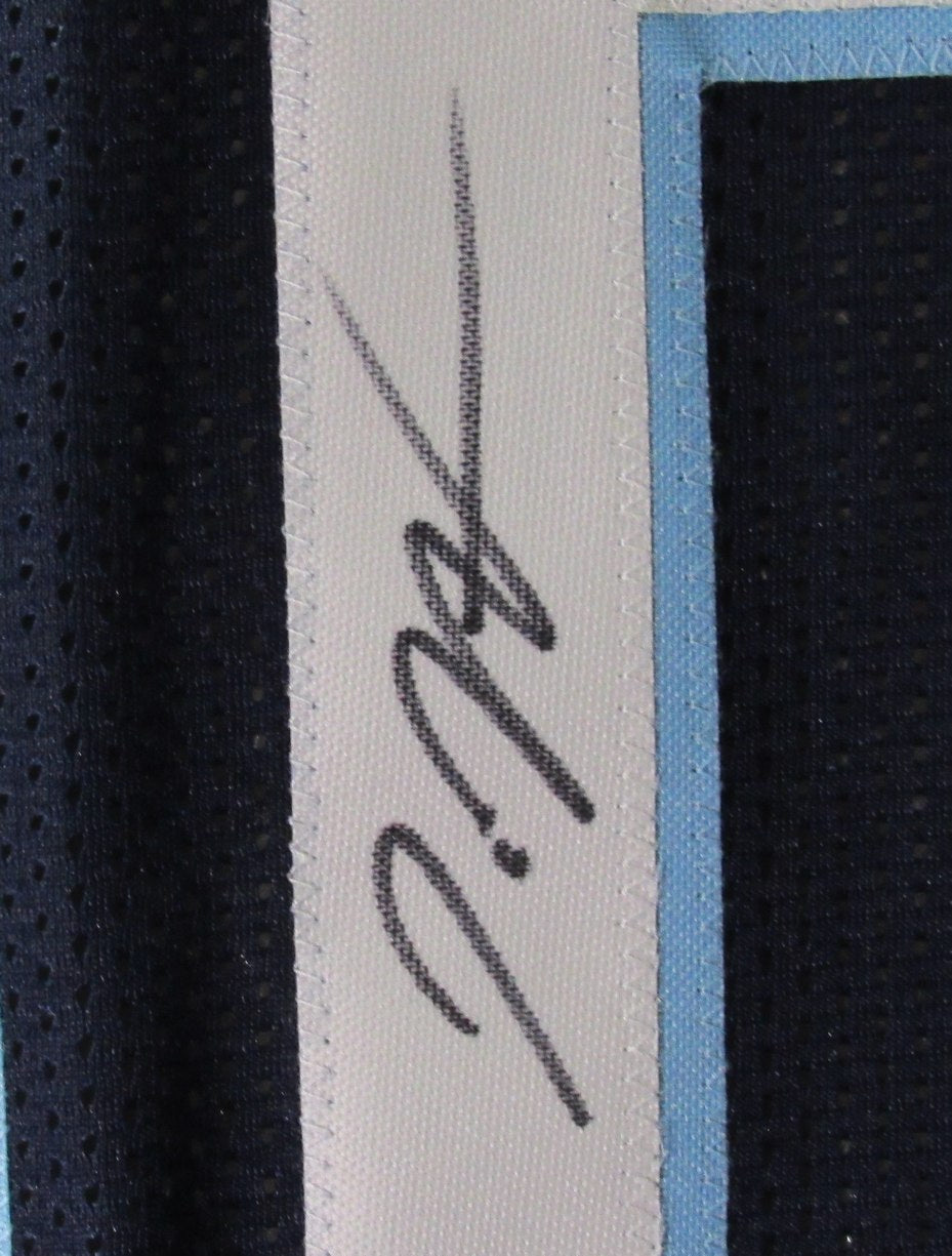 Donte DiVincenzo Signed Navy Cu8stom Basketball Jersey Villanova Beckett 198319