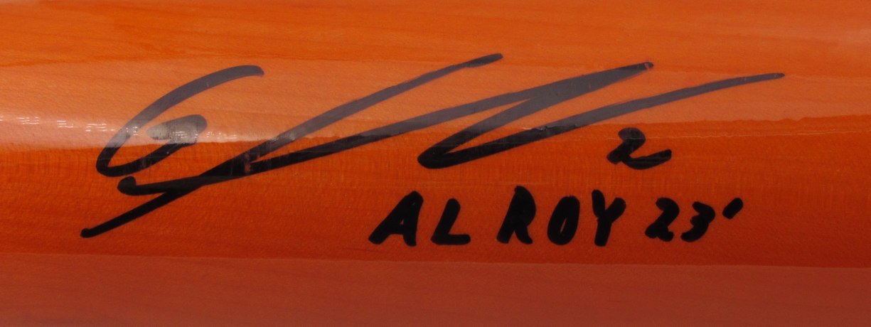Gunnar Henderson Orioles Signed/Inscr Game Model Chandler Baseball Bat Beckett