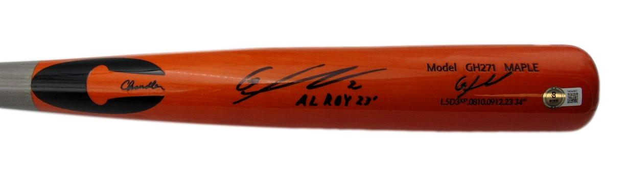 Gunnar Henderson Orioles Signed/Inscr Game Model Chandler Baseball Bat Beckett