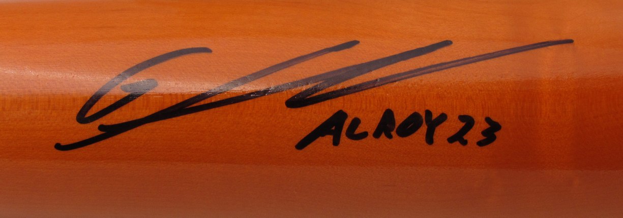 Gunnar Henderson Orioles Signed/Inscr Game Model Chandler Baseball Bat Beckett 2