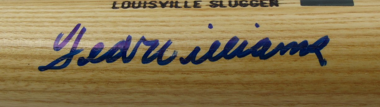 Ted Williams HOF Signed/Auto Louisville Slugger Baseball Bat Red Sox TWF 198559