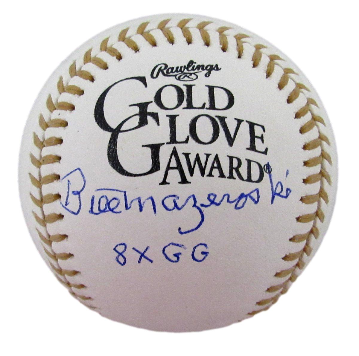 Bill Mazeroski HOF Signed/Insc Gold Glove Baseball Pittsburgh Pirates JSA 198919