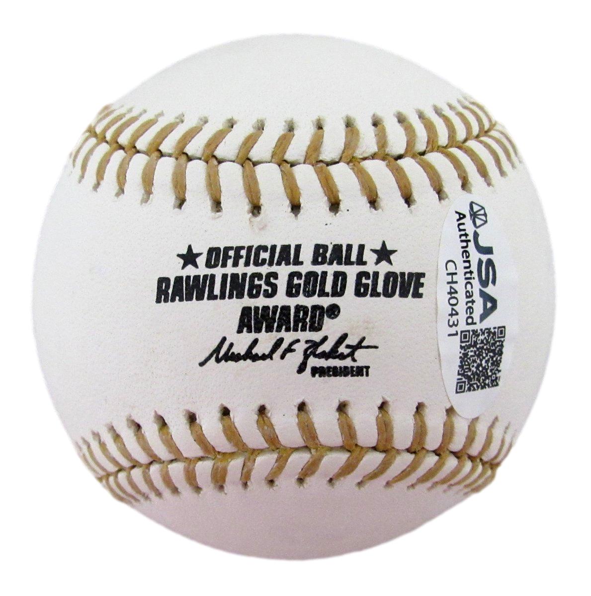 Bill Mazeroski HOF Signed/Insc Gold Glove Baseball Pittsburgh Pirates JSA 198919